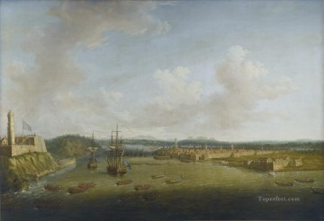 Landscapes Painting - Dominic Serres The Capture of Havana 1762 Taking the Town Naval Battles